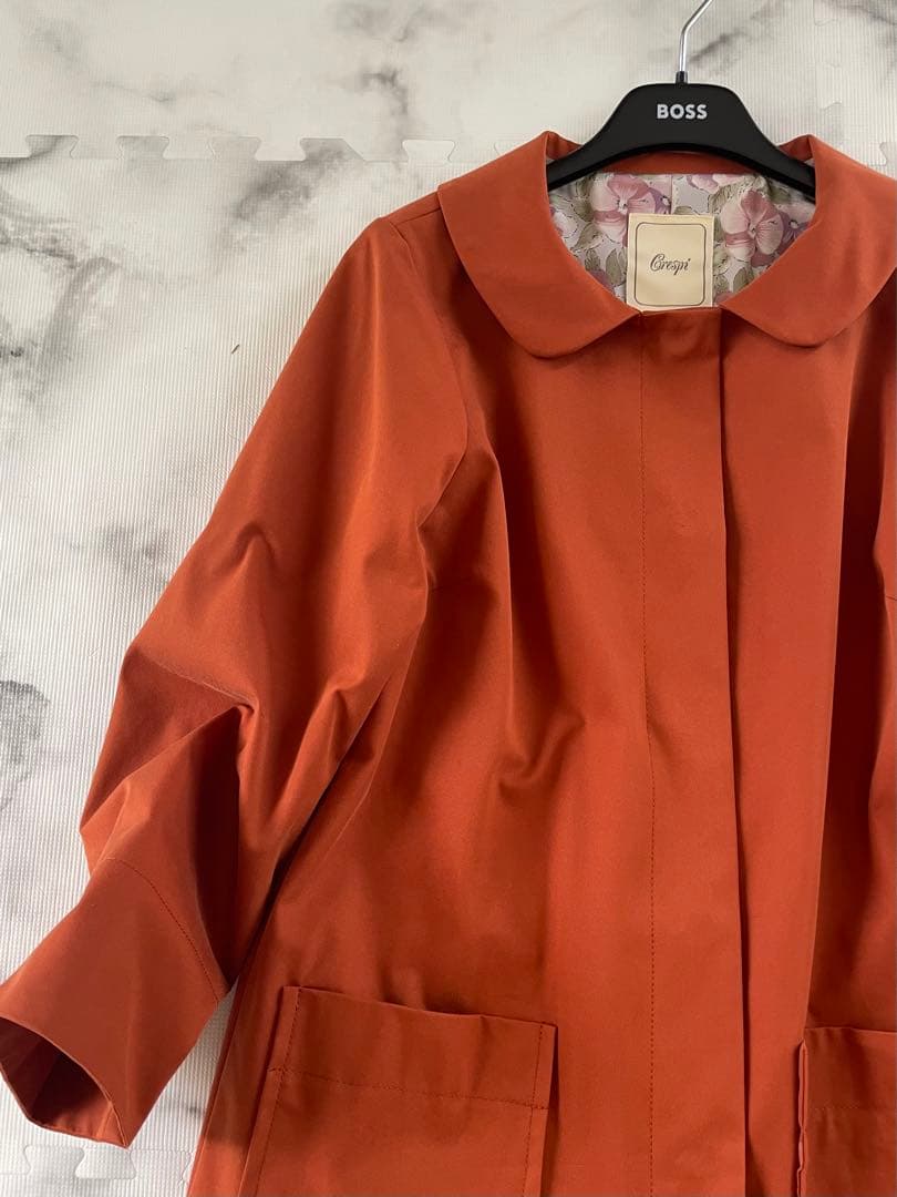 新品未使用¥29.480【クレスピ】丸襟のコットンコート　英国リバティ