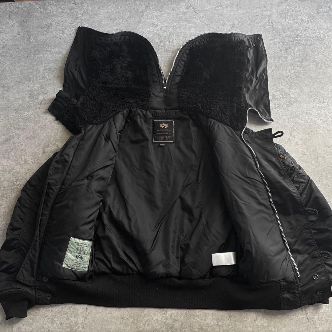ALPHA INDUSTRIES【XS】N-2B フライトジャケット ブラック