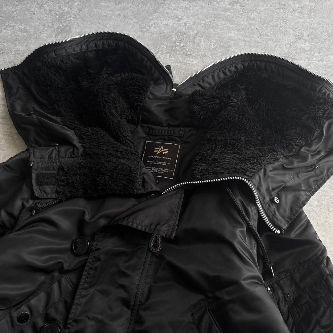 ALPHA INDUSTRIES【XS】N-2B フライトジャケット ブラック