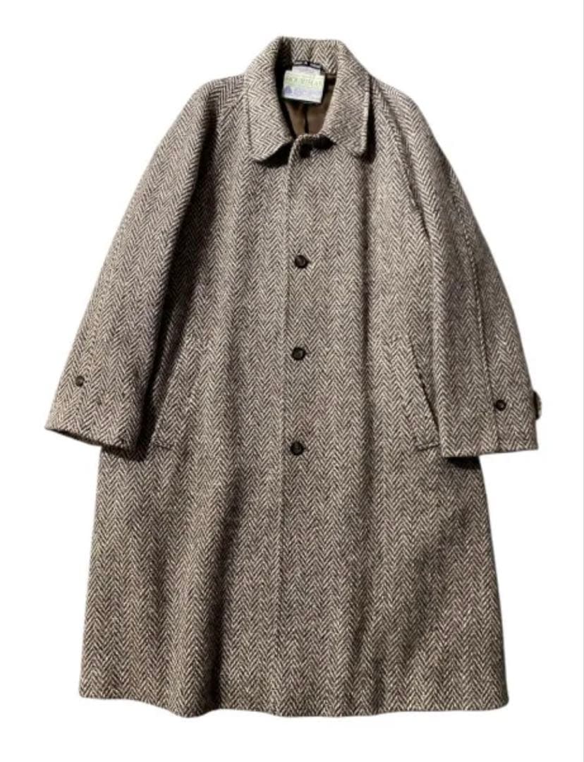 ジャケット・アウター 80s JIMMY HOURIHAN Tweed Long Coat