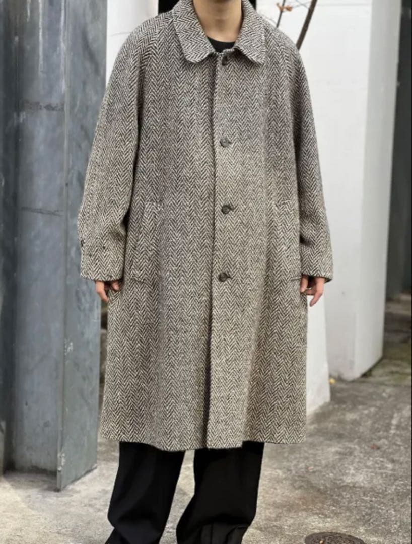 ジャケット・アウター 80s JIMMY HOURIHAN Tweed Long Coat