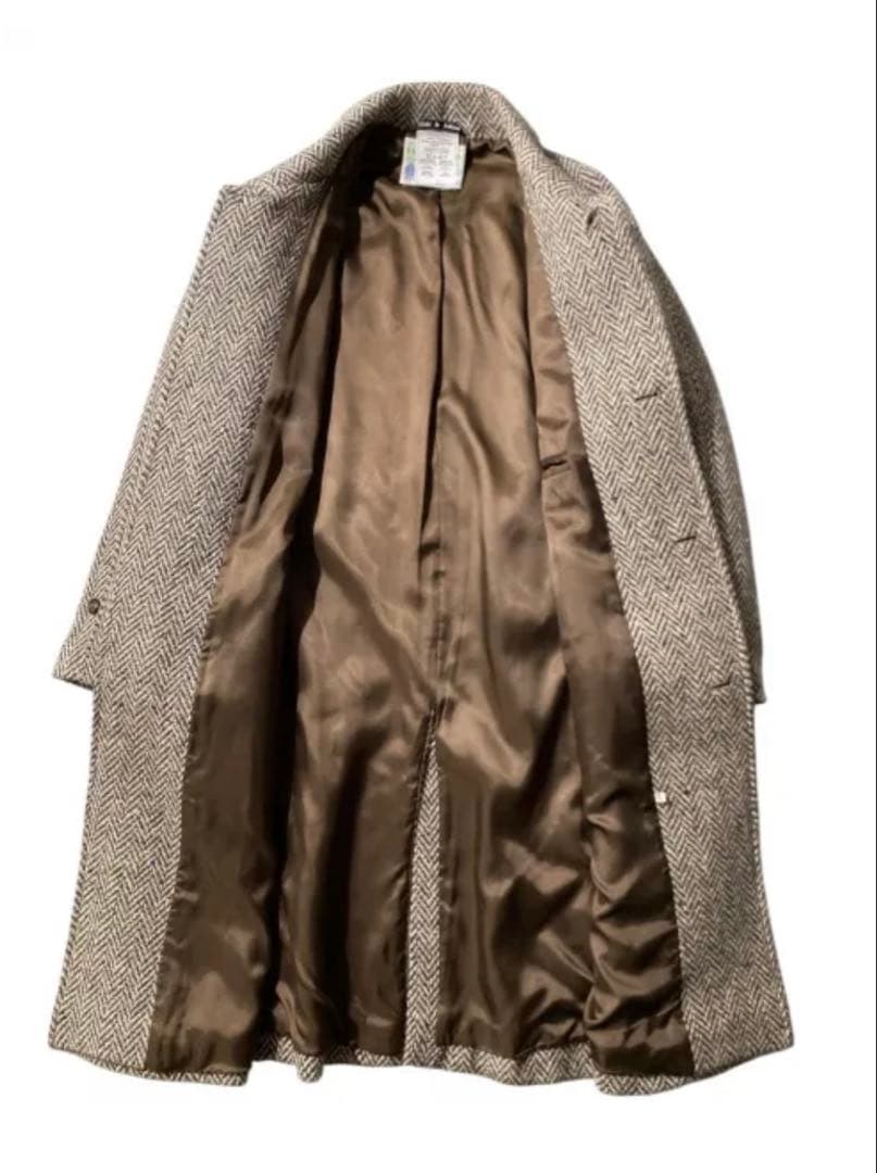 ジャケット・アウター 80s JIMMY HOURIHAN Tweed Long Coat