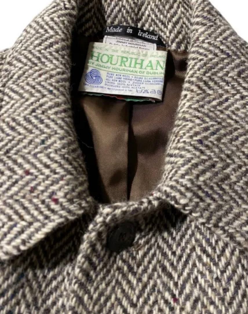 ジャケット・アウター 80s JIMMY HOURIHAN Tweed Long Coat