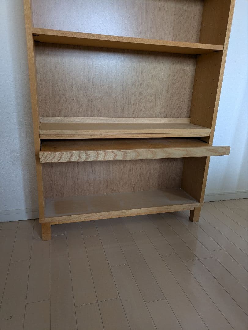 木製収納　棚　本棚　無印良品
