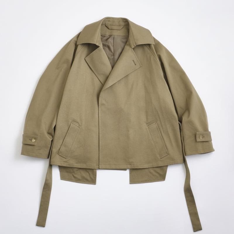 blanc ym ショートトレンチコート