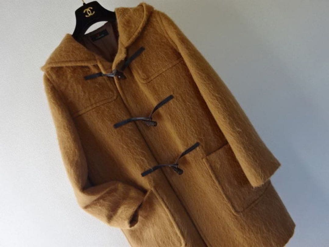 レキップ　ヨシエイナバ　シャギー　ダッフルコート　キャメル　38
