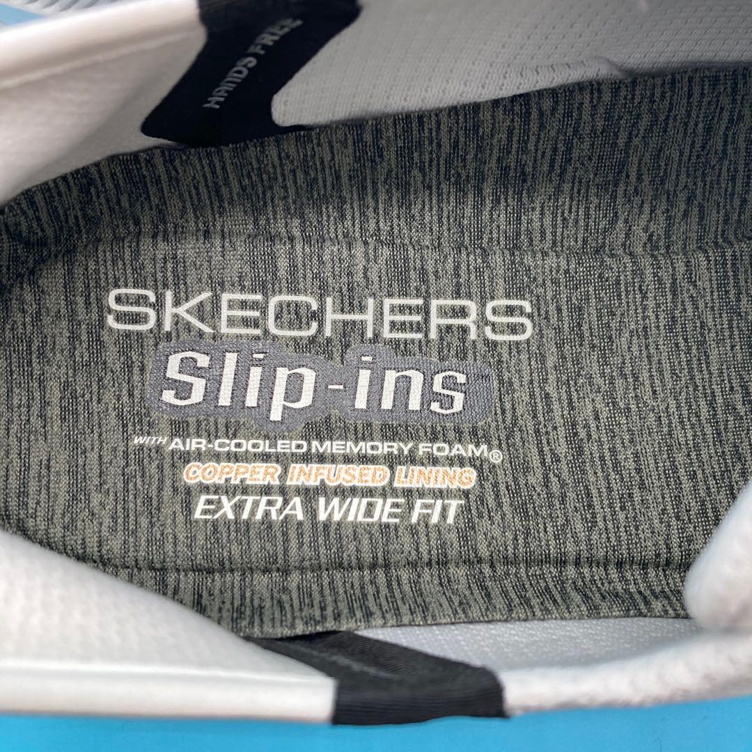 【未使用】スケッチャーズ SKECHERS メンズ スリップインズ26.5cm白