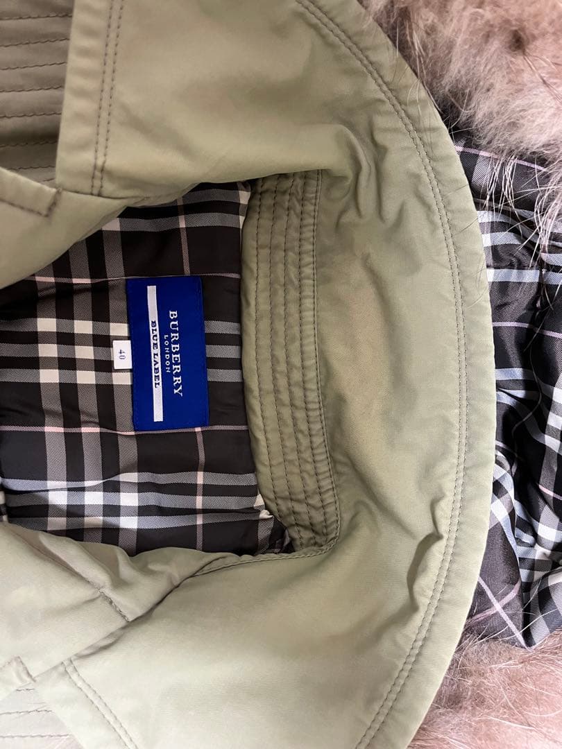 美品⭐︎バーバリー　Burberry ファー付きダッフルコート