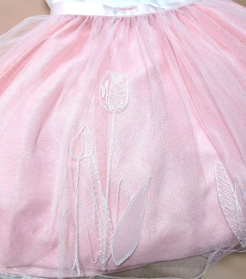 ファミリア　ワンピース　ドレス　 100cm　結婚式　発表会　ピンク　日本製