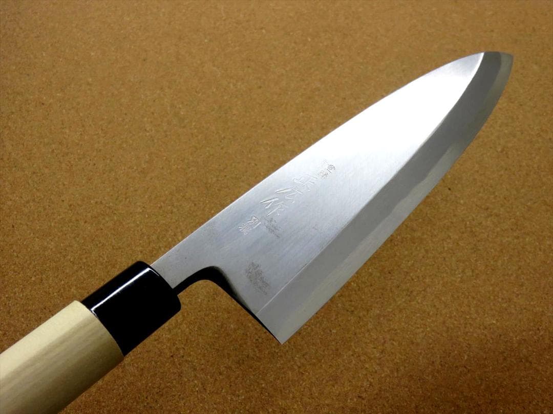 関の刃物 出刃包丁 210mm 正広作別撰 ハガネ 黄紙 職人用 片刃 右利き用
