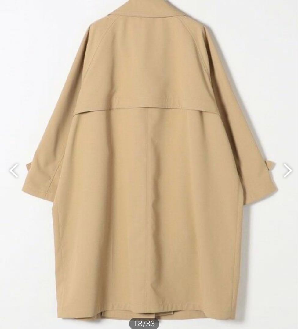 SHIPS any 洗濯機可能　フレアミディ　トレンチコート