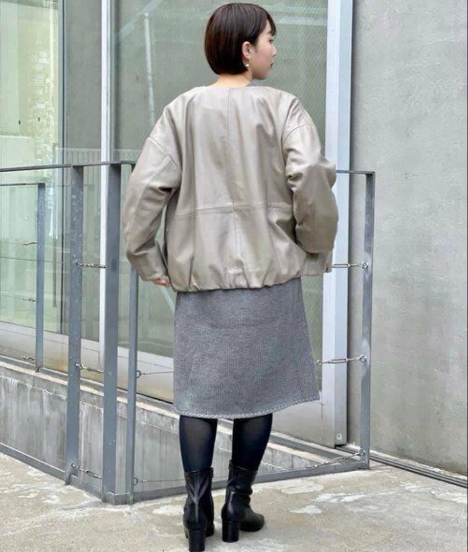 ゆ*き様 【未使用品】 BEARDSLEYビアズリーレザージャケット ラムレザー