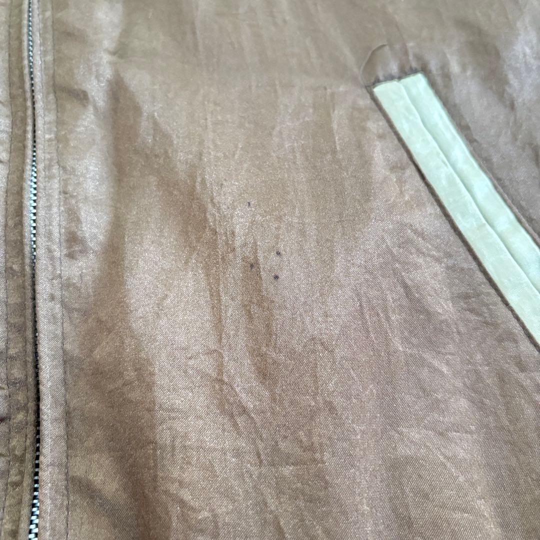 パームツリー刺繍 スカジャン ブラウン M ハワイ