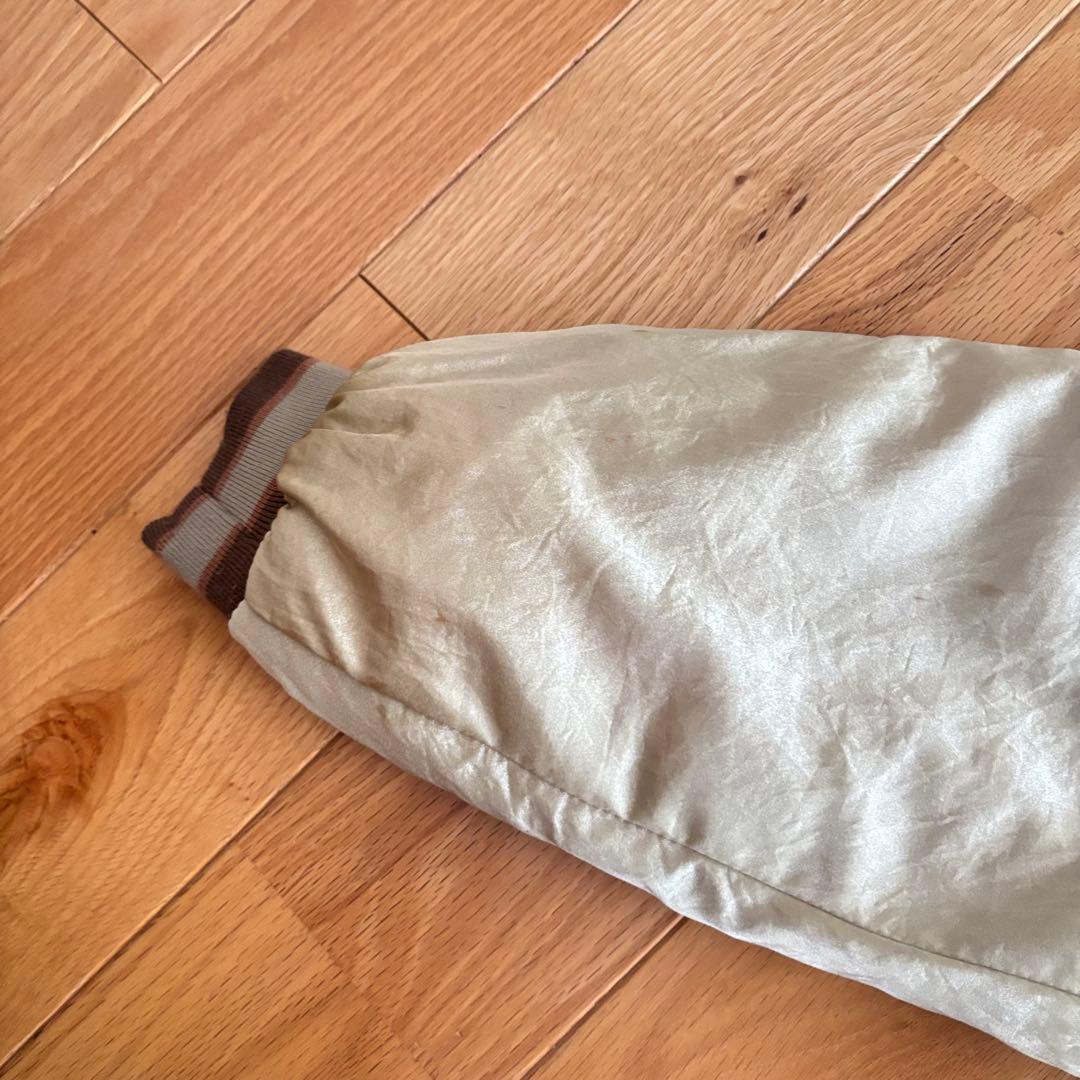 パームツリー刺繍 スカジャン ブラウン M ハワイ