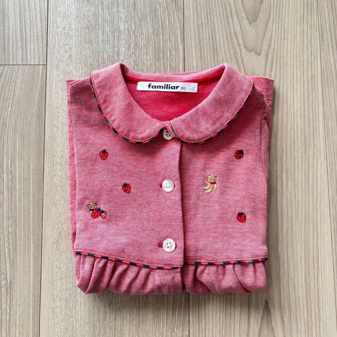 familiar ファミリア　ワンピース　90 現行品　完売品　レッド
