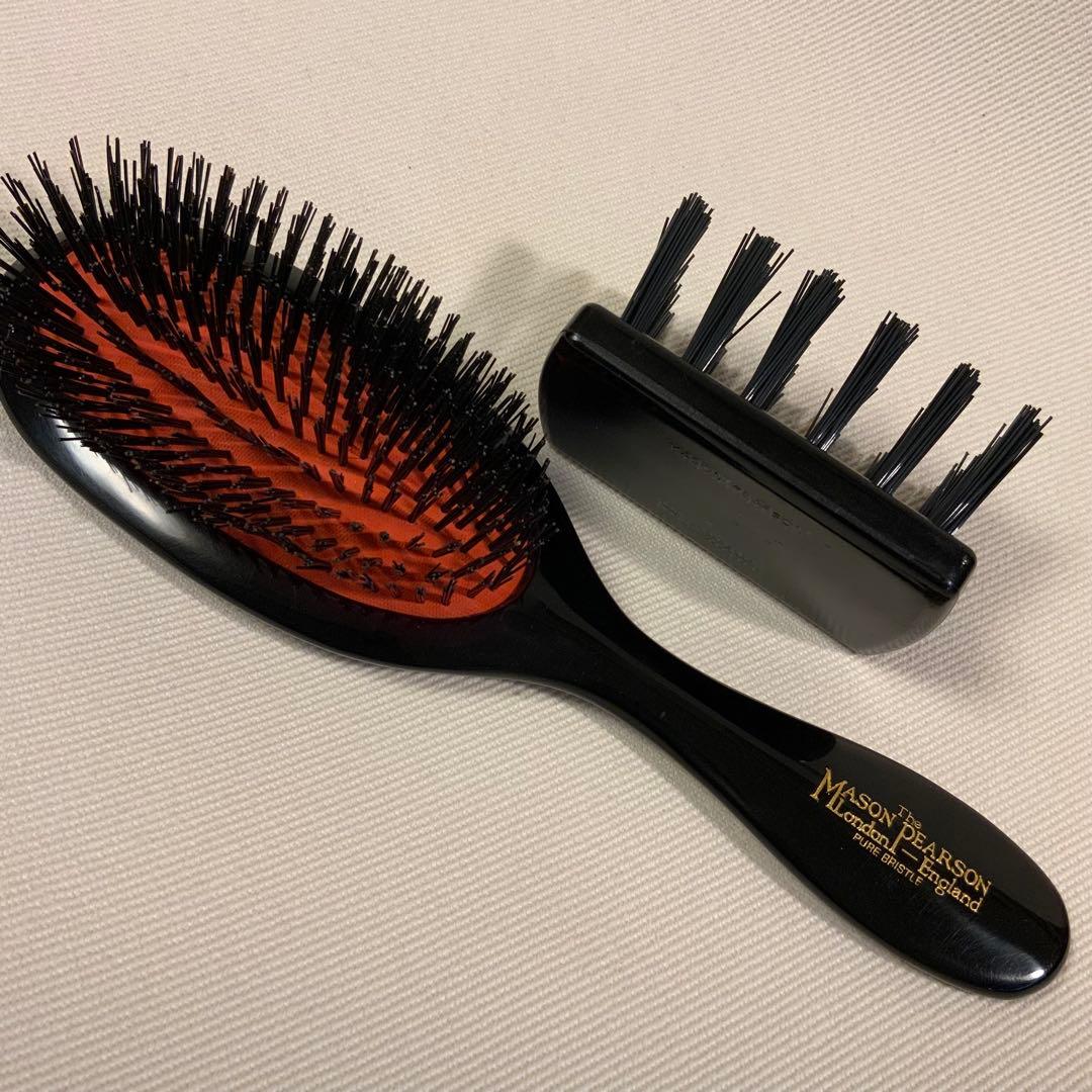 メイソンピアソン ハンディブリッスル 猪毛ヘアブラシ＋クリーニングブラシ