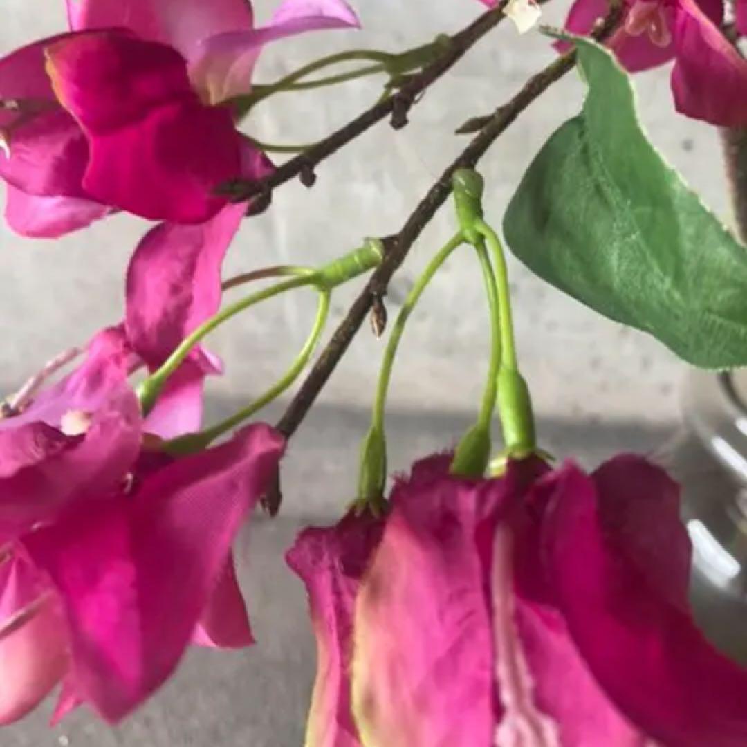 光触媒　人工観葉植物　ウォールグリーン　フェイク　フラワー　ブーゲンビリアv