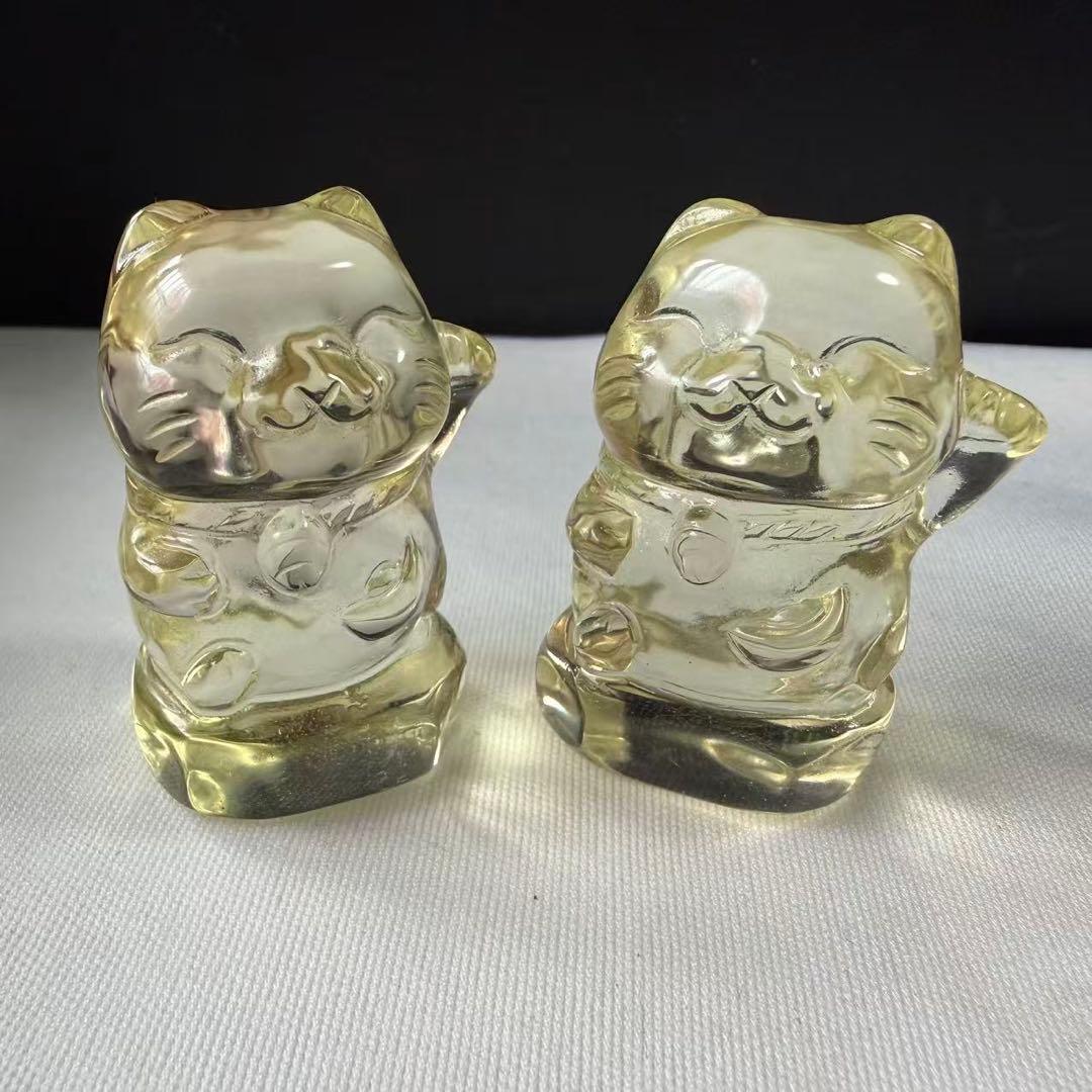 【MHUSK】天然石水晶の飛竜　置物　彫物NO.013007
