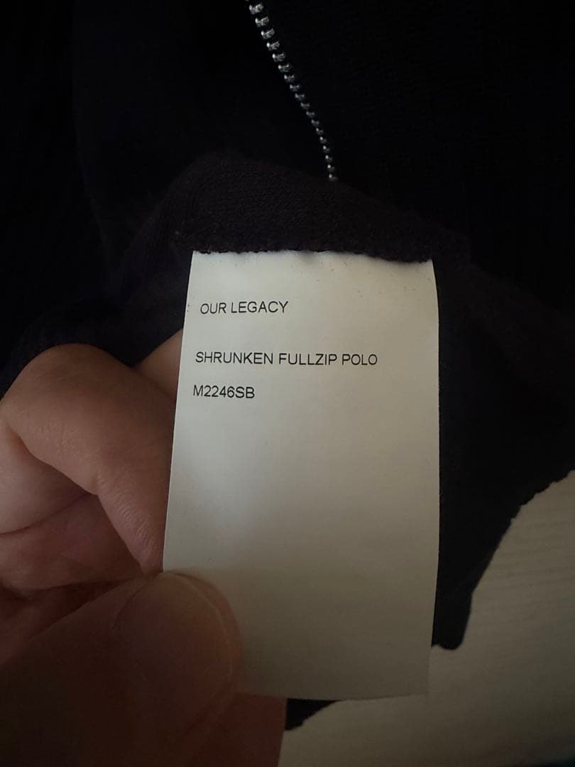 トップス Our Legacy SHRUNKEN FULLZIP POLO 48