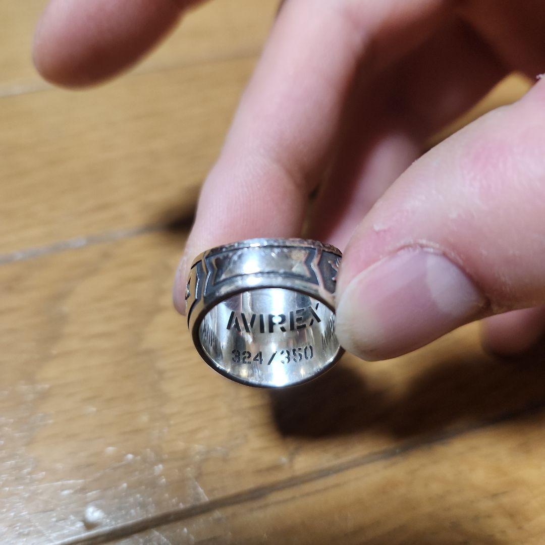 AVIREX カレッジリング 13号 35周年記念モデル シルバー925