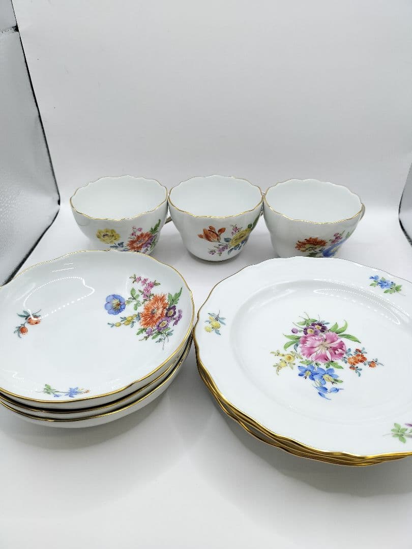 マイセン カップ ソーサー プレート 3セット