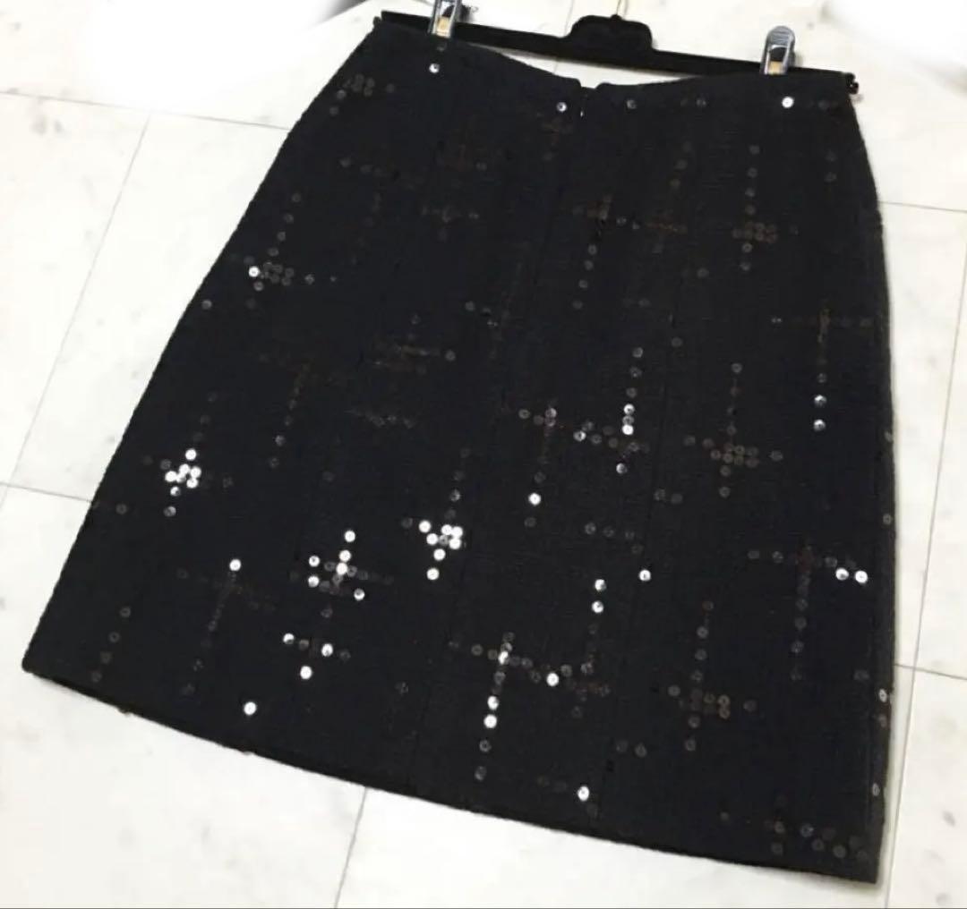 Chanel Tweed 膝丈スカート