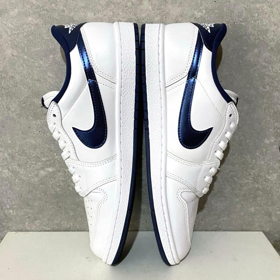 【美品】AIR JORDAN 1 LOW 85 メタリックネイビー US10.5