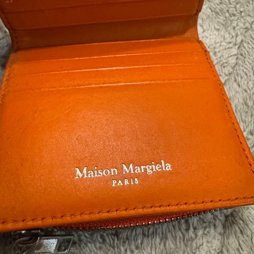 【最終値下げ】Maison Margiela オレンジ 二つ折り財布