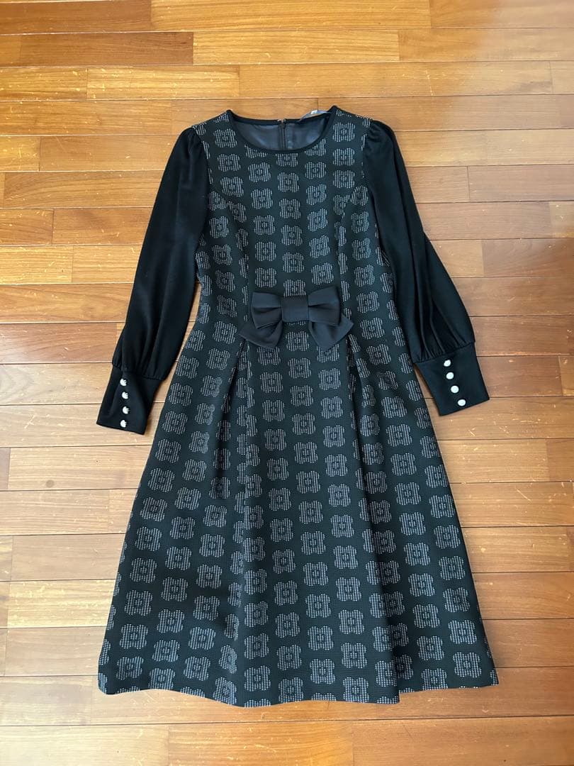 M.S. GRACY ブラック ワンピース