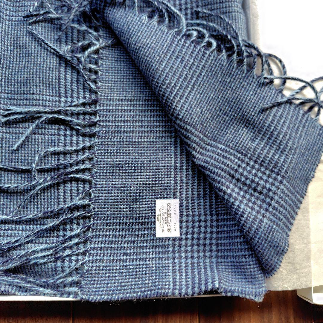 FAIRFAX 100% Cashmere チェック柄マフラー