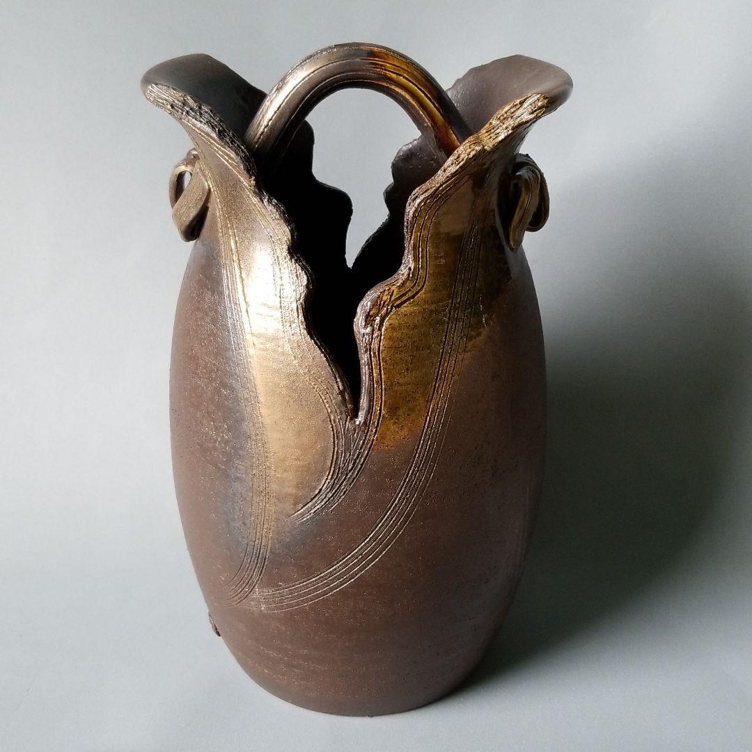 信楽焼傘立て  手桶 高さ４５cm