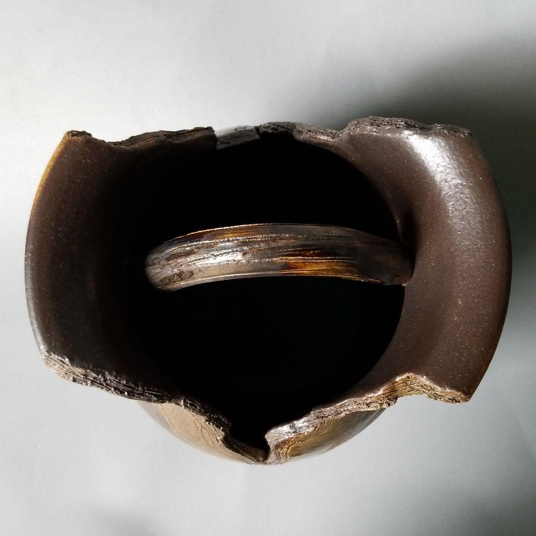 信楽焼傘立て  手桶 高さ４５cm