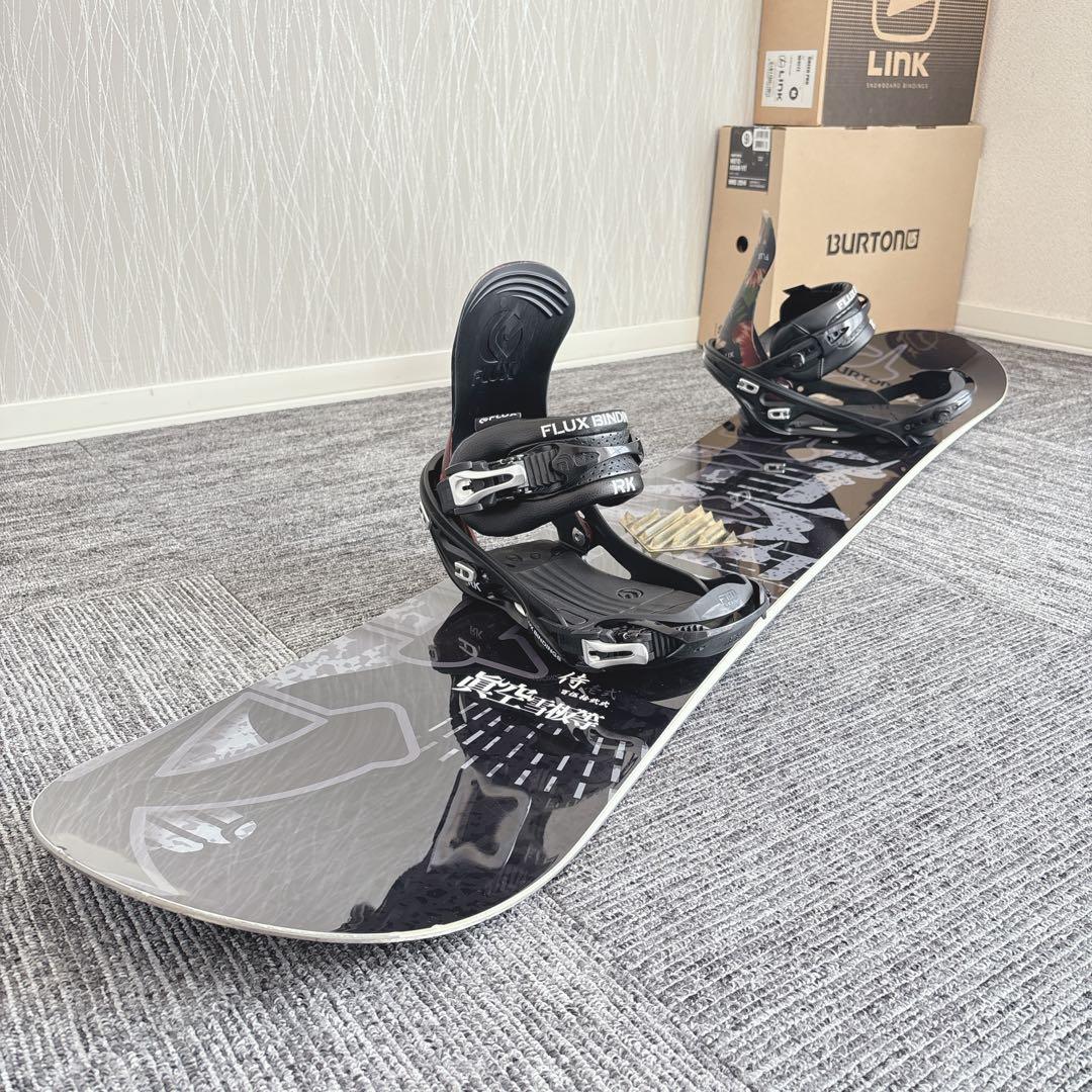 78美品❗️超豪華❗️眞空雪板等/FLUX メンズスノーボードセット★152cm