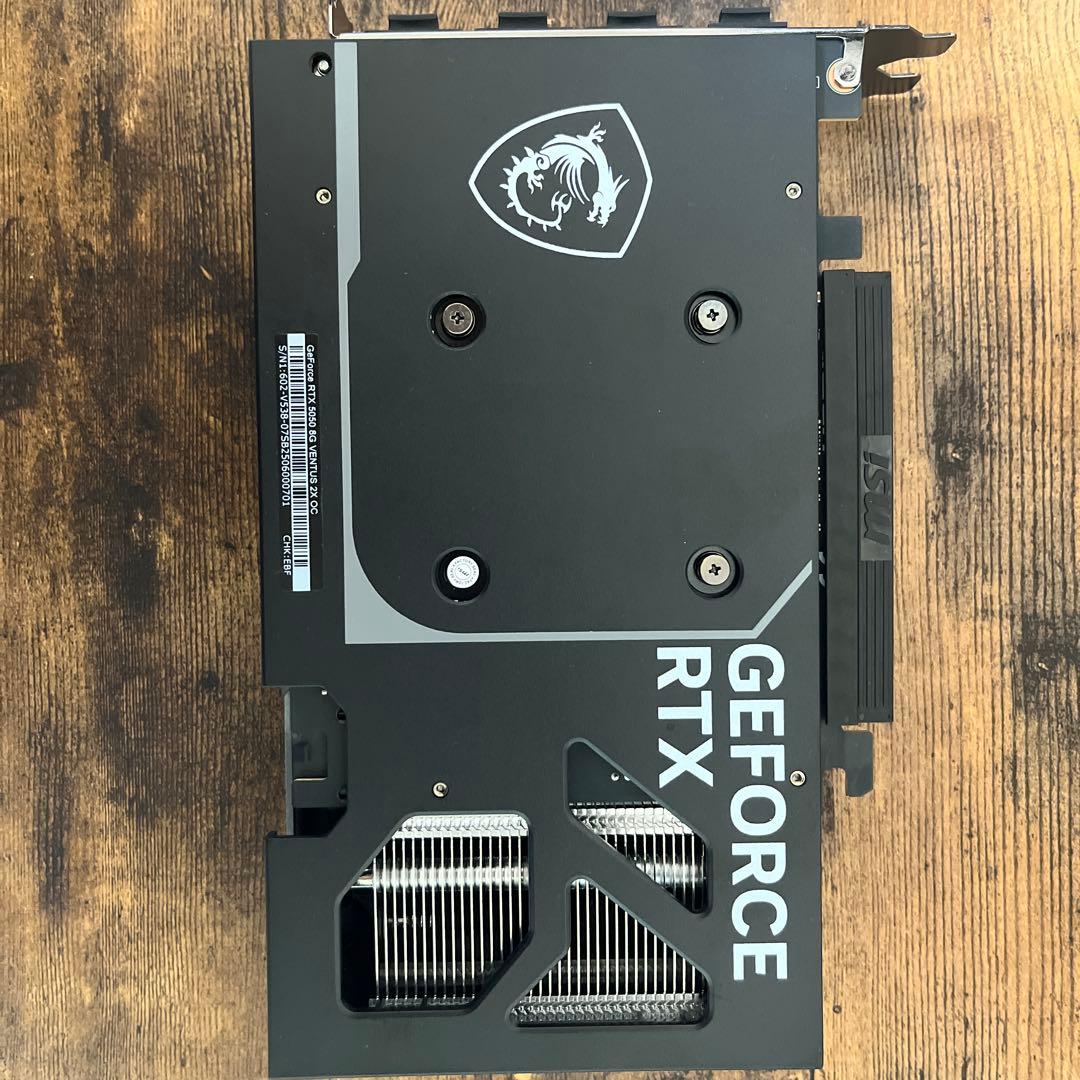 MSI RTX5050 8G VENTUS 2X OC 保証書なし、付属箱無し