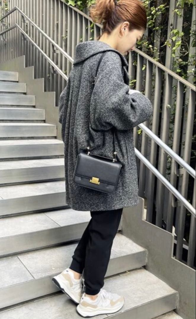 spick&span Wスライバーヘリンボーンミドルコート
