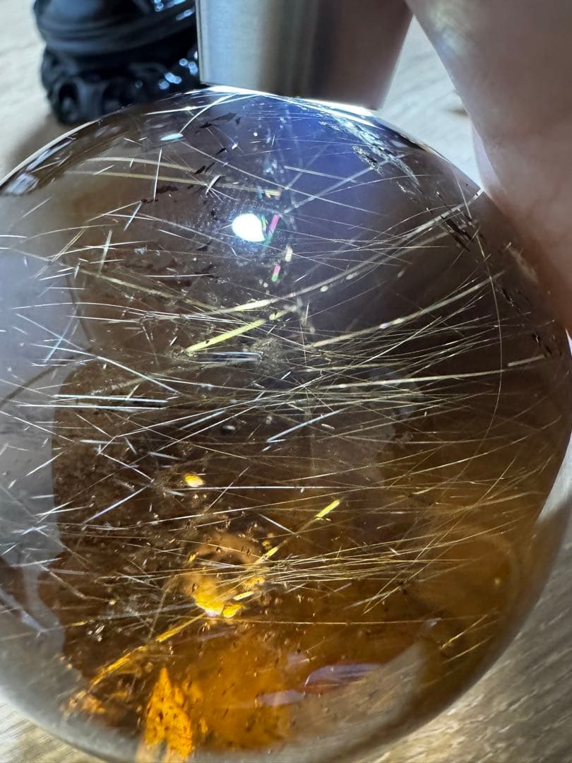 お値打ち　高品質　大玉　ゴールドルチルスフィア 丸玉
