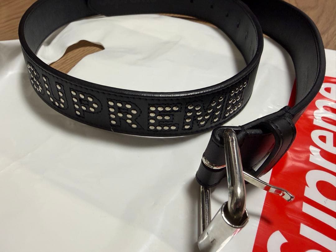 Supreme Studded Logo Belt S/M 18ss ベルト