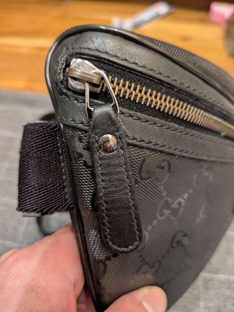 GUCCI ボディバッグ ブラック ナイロン