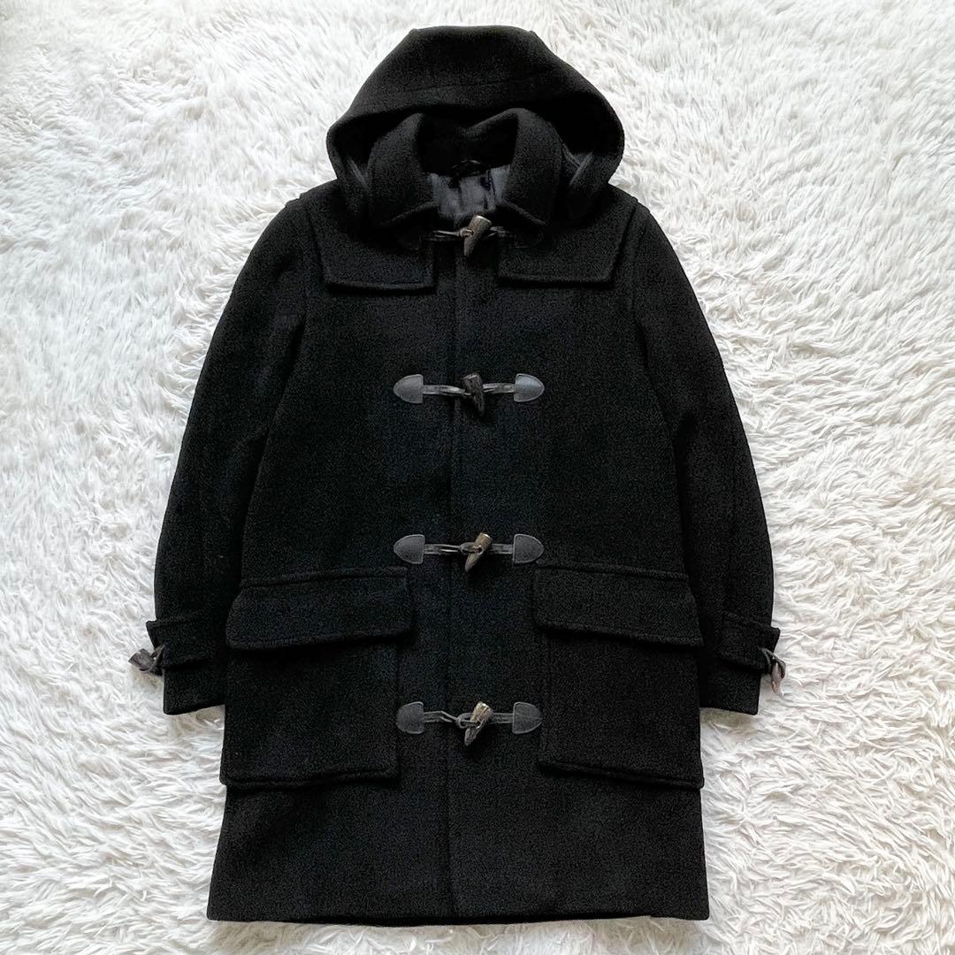 【英国王室御用達】80s-90s グレンフェル ダッフルコート 黒 ヘリンボーン