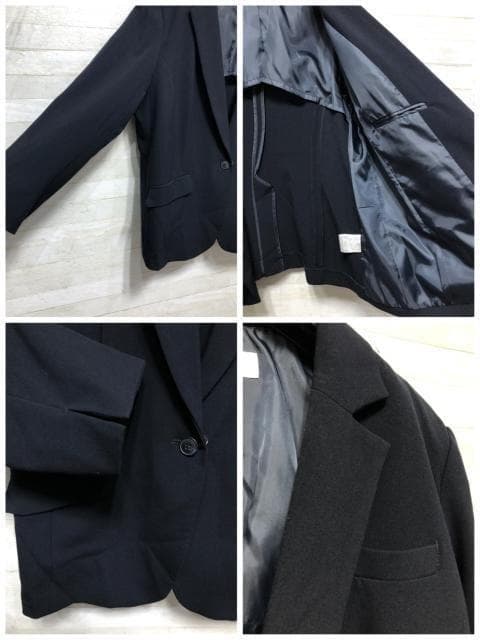 新品☆3L紺系♪パンツスーツ♪洗える♪お仕事・通勤・フォーマル☆A255