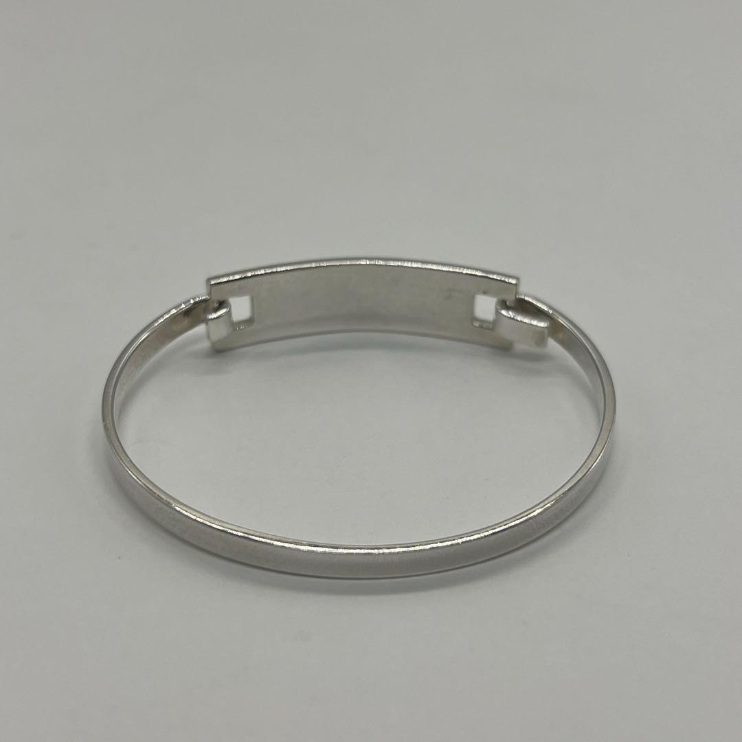 ティファニー TIFFANY レクタングル プレート バングル SV925 希少