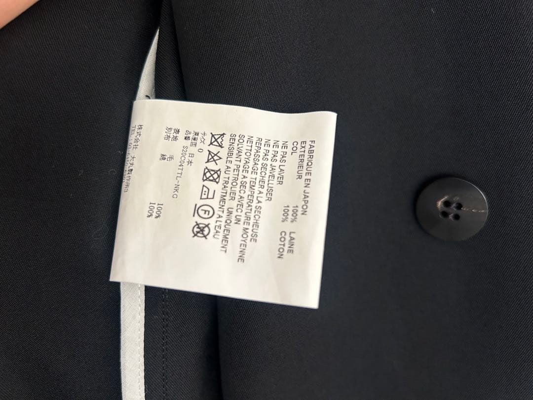 OVERCOAT　 トレンチコート S20C04TTL-NKG ブラック