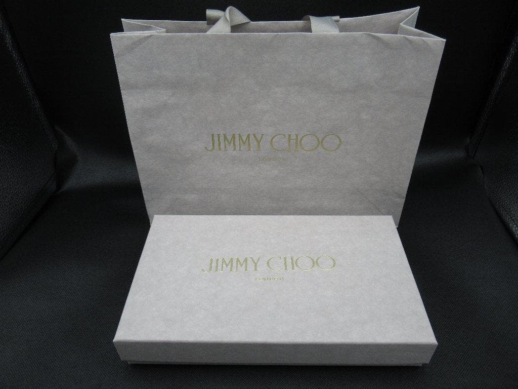 【新品】JIMMY CHOO ジミーチュウ ジップ レザー 長財布 白