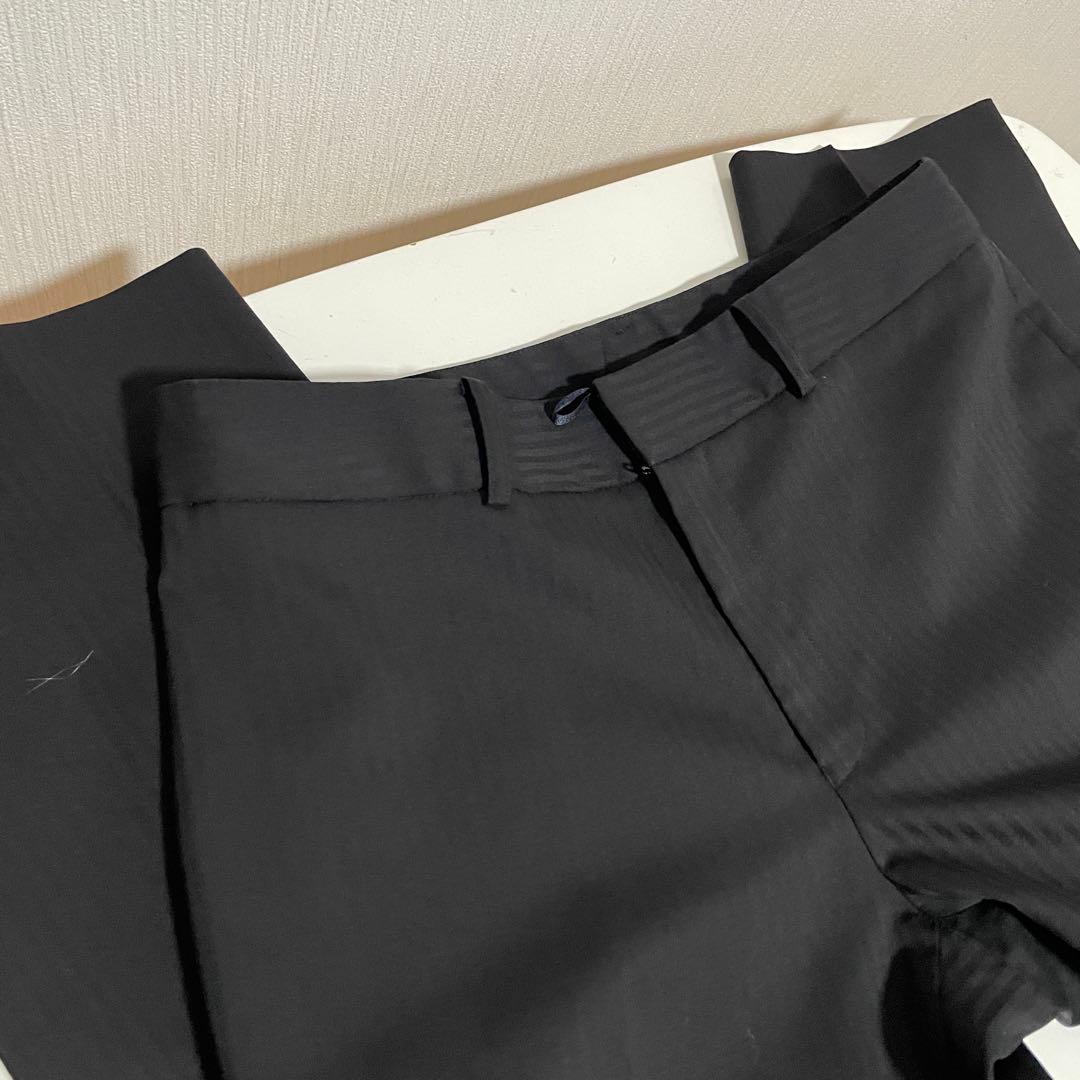 LES￼ MUSE スーツセット　L パンツスーツ　3点　黒 ウオッシャブル