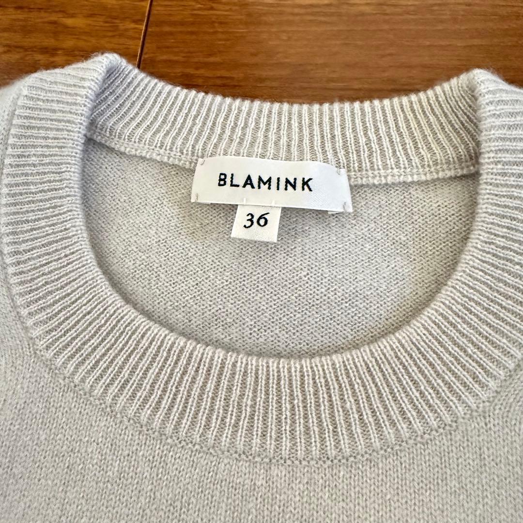 BLAMINK 25FW 定番カシミヤニット ベージュ 36