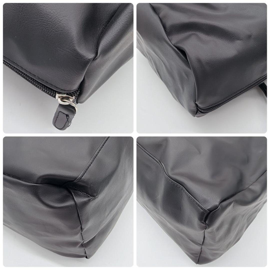 美品 BEAMS トートバッグ 大容量 ビジネス ブラック メンズ A4収納可