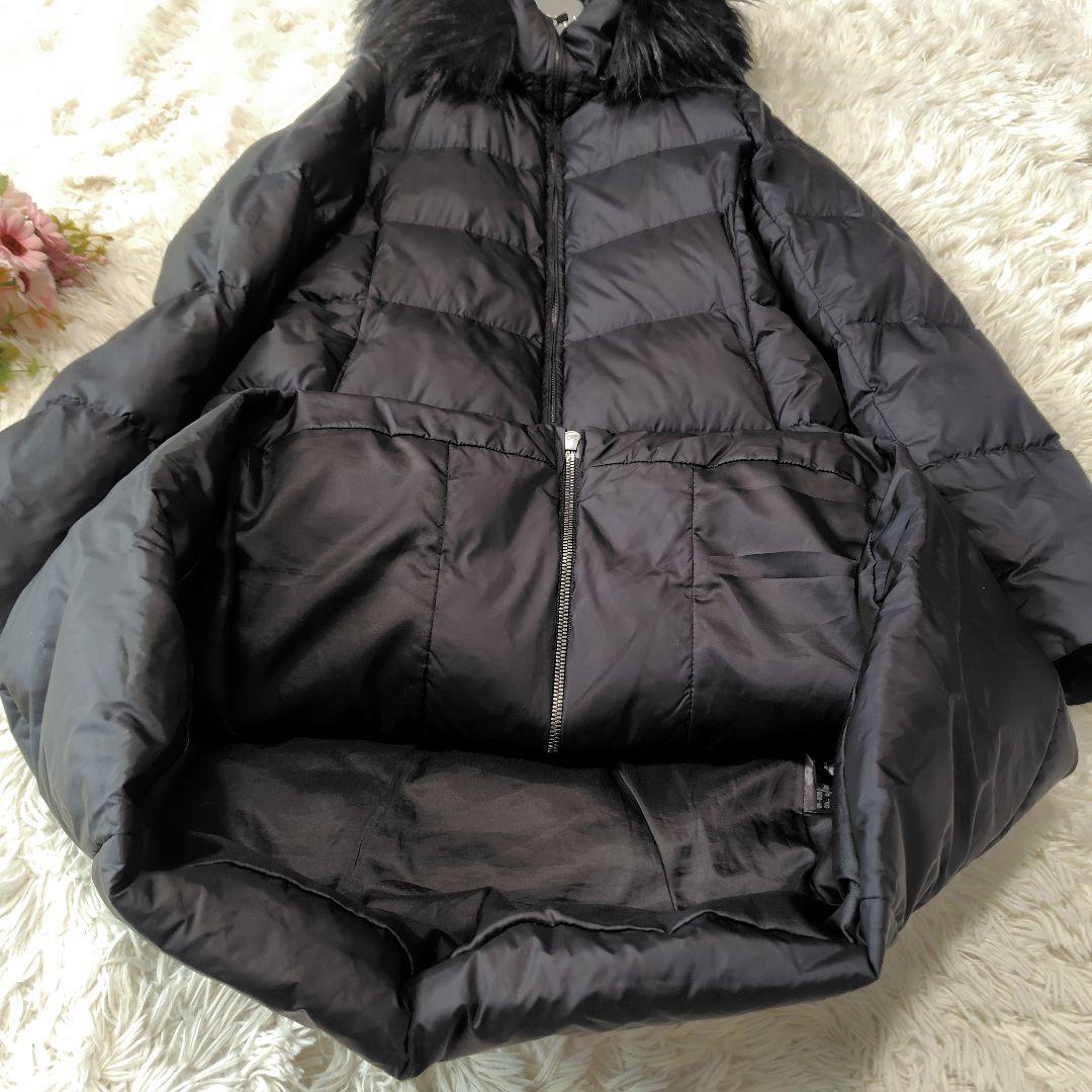 【美品♡定価6.4万】現行セオリー　フーデッドダウンコート　黒　ファー