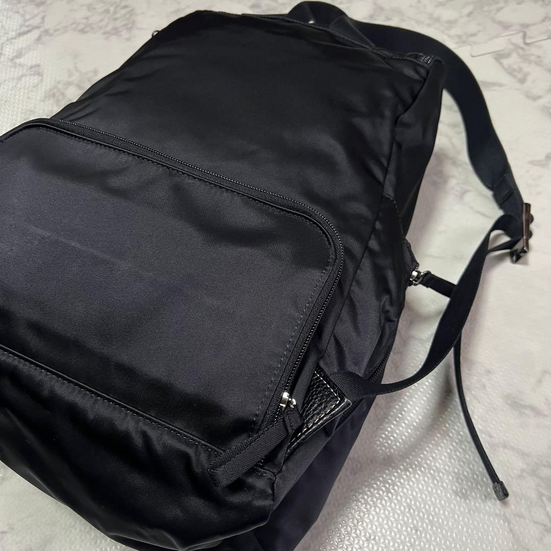 美品PORTER ポーター PLAN プラン リュック バックパック ブラック