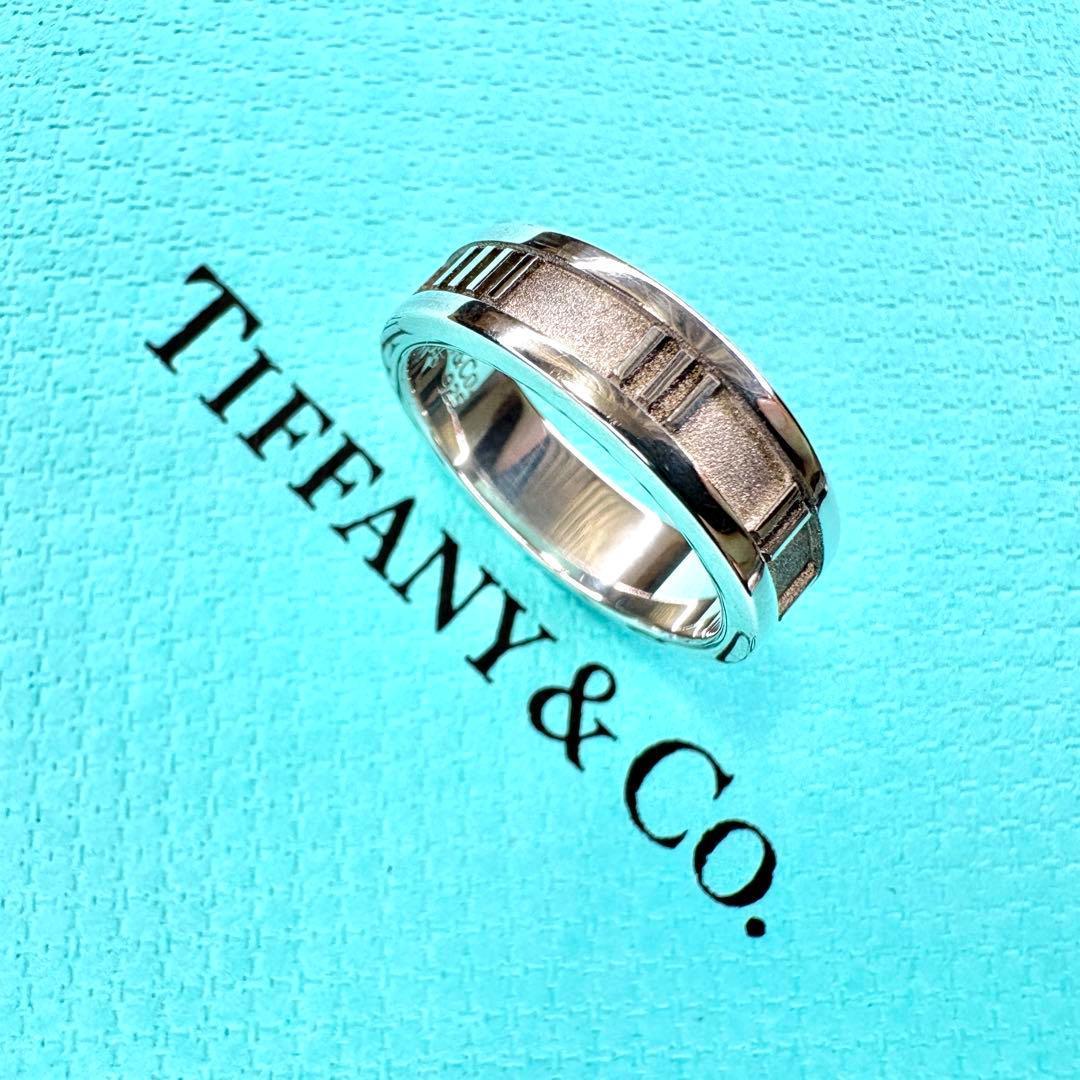 【美品】約18号 ティファニー Tiffany アトラス　リングSV925