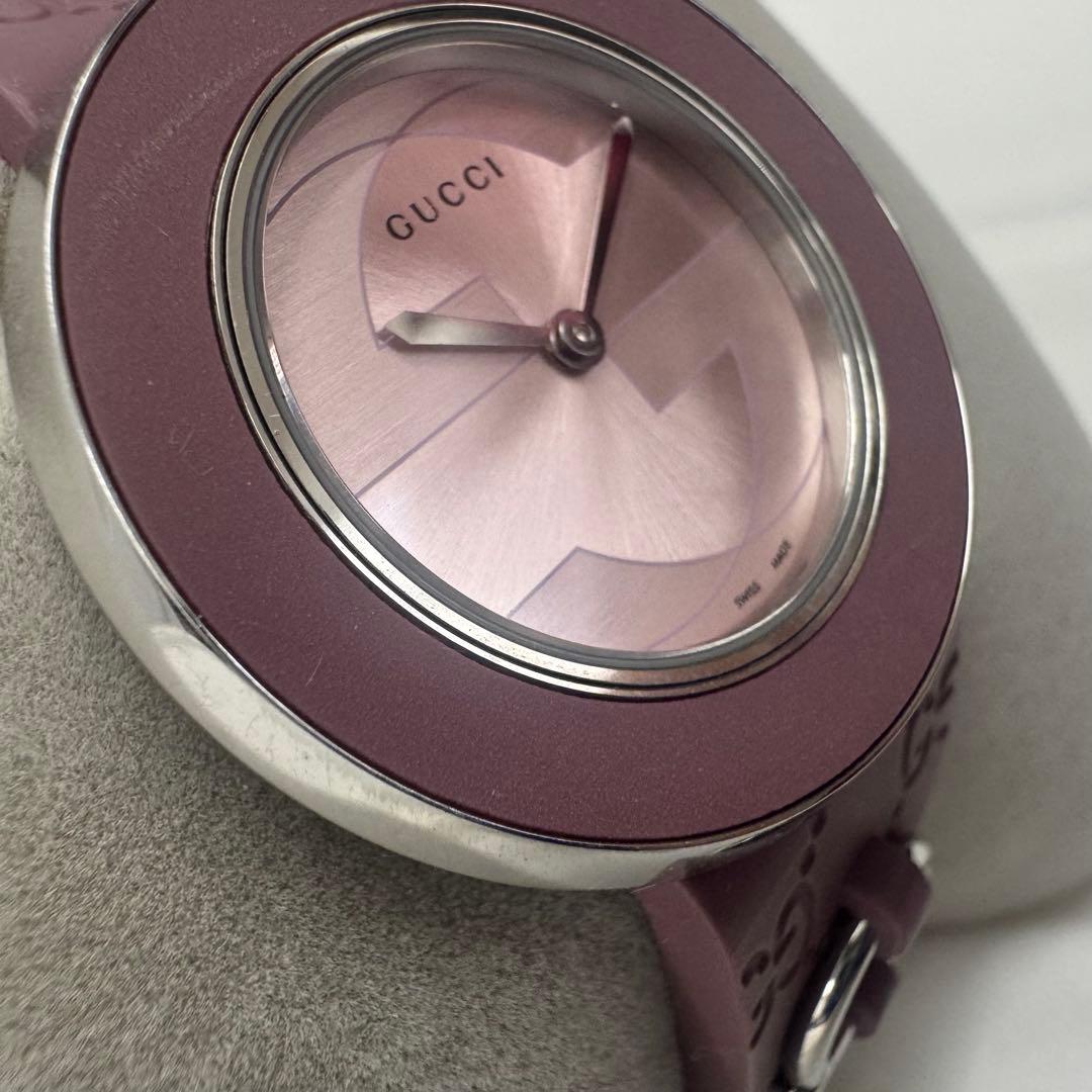 美品⭐️GUCCI インターロッキング 腕時計 ピンク